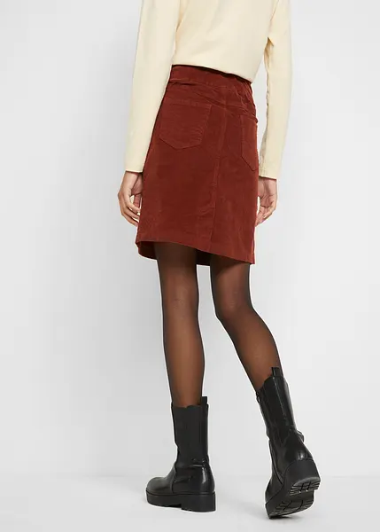 Jupe-culotte Courte Velours Côtelé Bordeaux Pour Fille - Justice - Taille 7