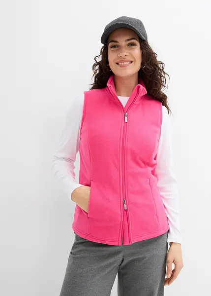 Gilet Veste Femme Bonprix Gris Rose - Taille 50/52 Grande Taille, Coton/acrylique, Neuf Sans étiquettes
