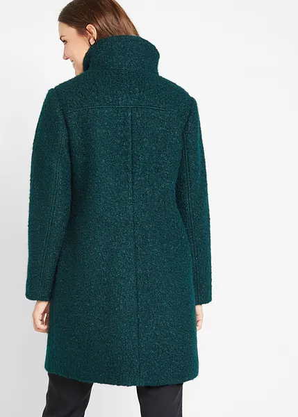 Manteau Balançoire Femme George Vert Moutarde - Double Boutonnage 3 Boutons - Taille UK 10
