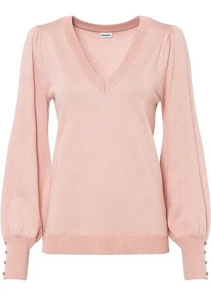 Pull Femme Fabletics Rose - Taille S - Viscose Manches Longues (Très Bon état D'occasion)