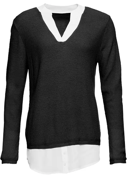 Pull-chemisier Manches Longues Style & Co Taille M - Rouge, 100% Polyester, Neuf Avec étiquettes