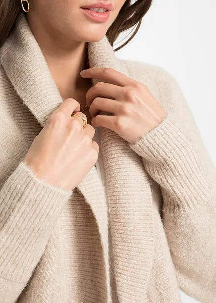 Gilet Long Femme Pilus - Beige En Coton - Taille S - Neuf Avec étiquettes