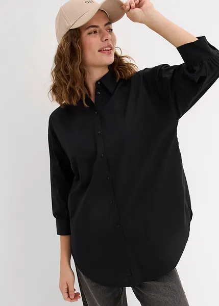 Chemisier Noir Femme 7th Avenue Manches 3/4 Taille S Occasion Très Bon état