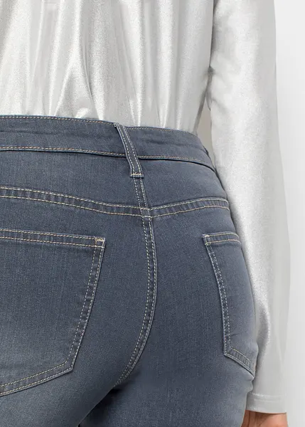 Pantalon Slim Fit ESPRIT Effet Paillettes - Taille 38, Couleur Gris Bleu, Mélange Coton, Neuf Avec étiquettes