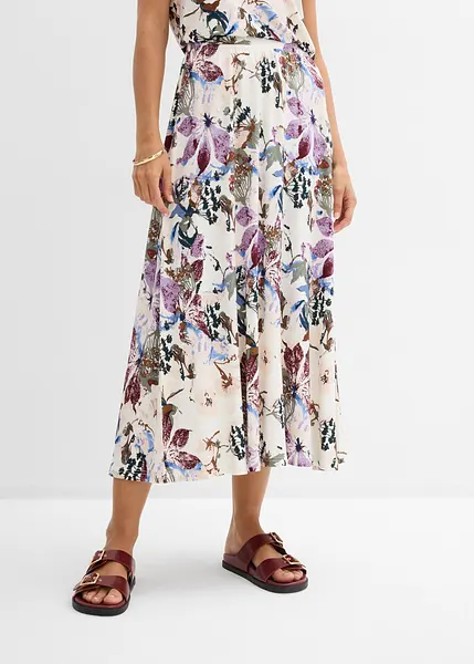 Jupe Longue Femme FatFace Taille 8 – Motif Floral Bordeaux, été Et Décontractée