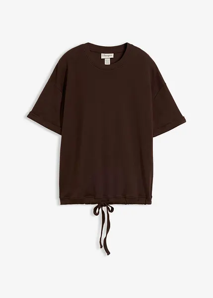 T-shirt confortable 100% coton - marron foncé