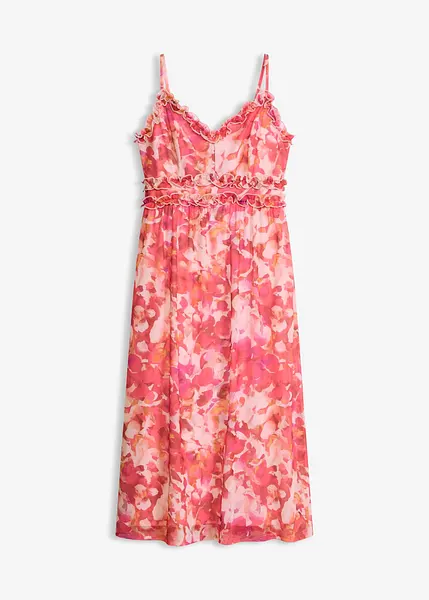 Robe à bretelles fille à motifs fleurs exotiques rose Catimini | Okaïdi