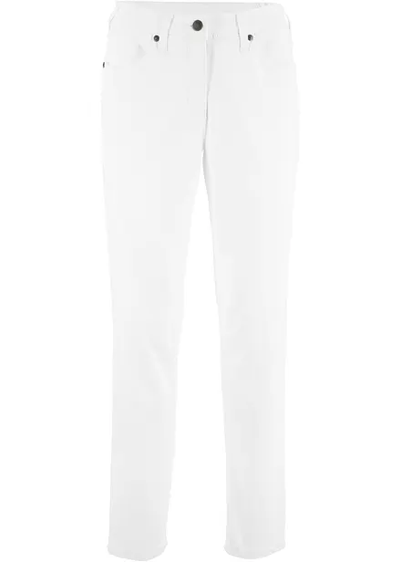 Pantalon confort à empiècement taille confortable, Straight
