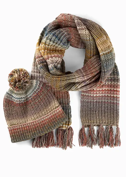 Écharpe et bonnet (Ens. 2 pces.)