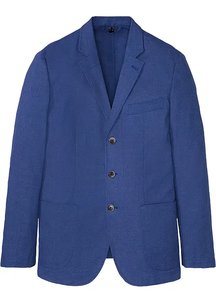 Veste de costume en coton mélangé élastiqué, Regular