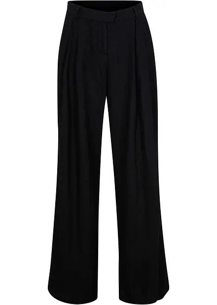 Pantalon palazzo en lin mélangé, coupe très large