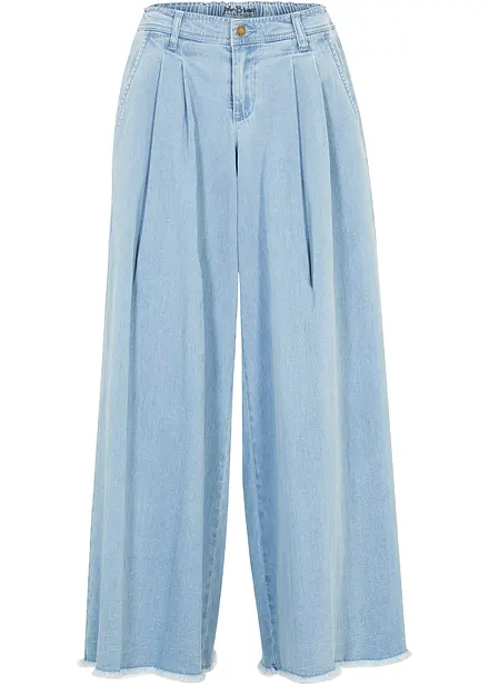 Jupe-culotte ample en jean