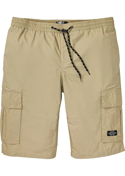 Bermuda cargo à taille élastiquée, Regular