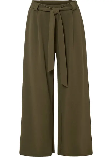 Pantalon 7/8 en crêpe jersey