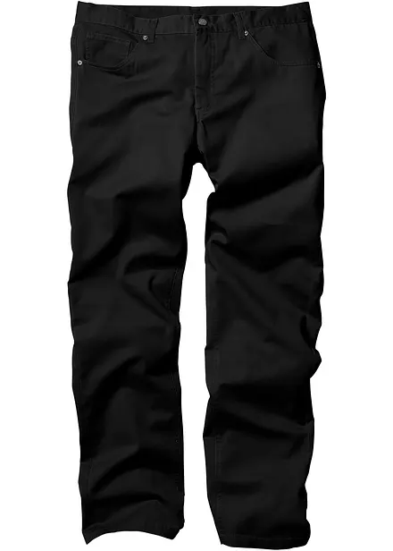 Pantalon regular en twill, droit, 100% coton