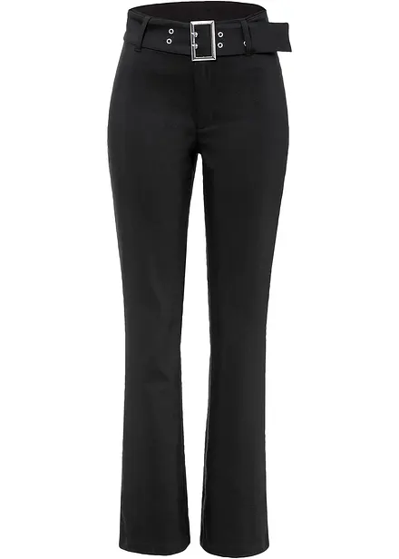 Pantalon extensible avec d&eacute;tail ceinture