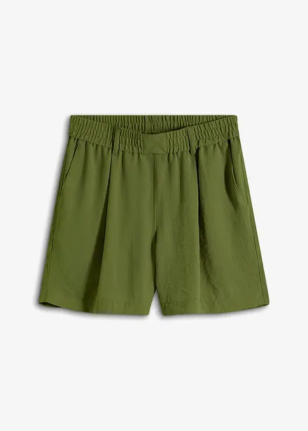 Bermuda à taille élastiquée