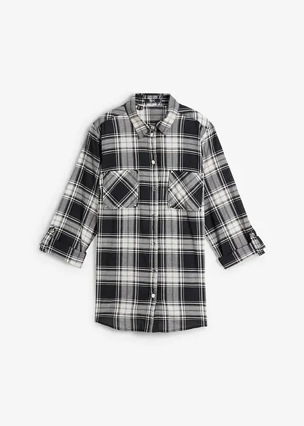 Chemisier à carreaux 100% coton