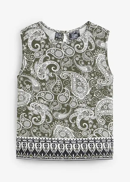 Top à imprimé paisley