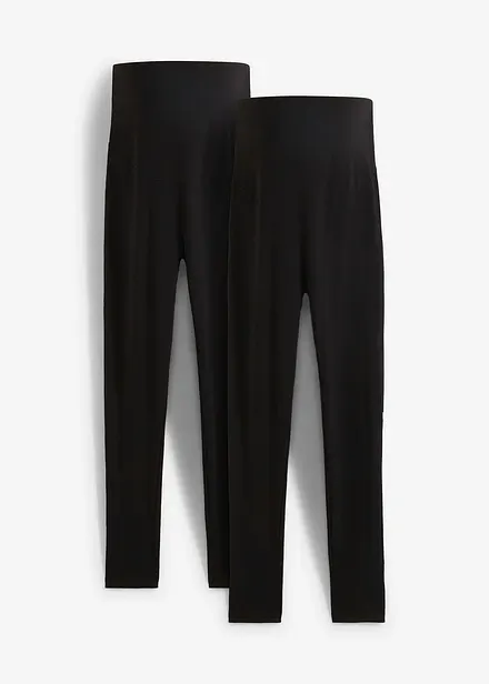 Lot de 2 leggings de grossesse avec coton