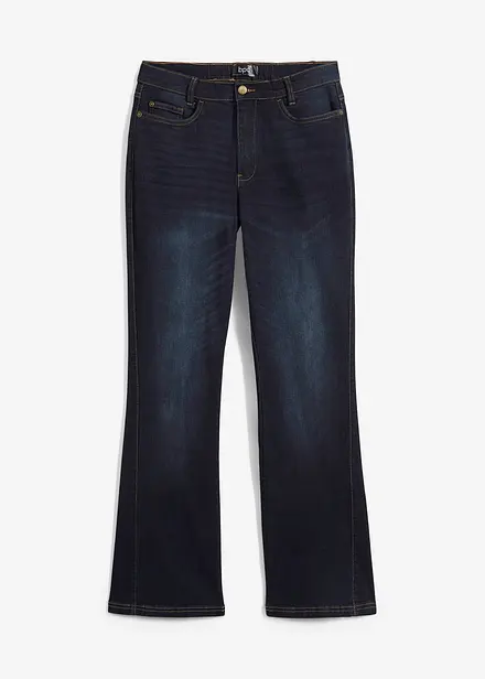 Jean Bootcut, taille haute et élastiquée