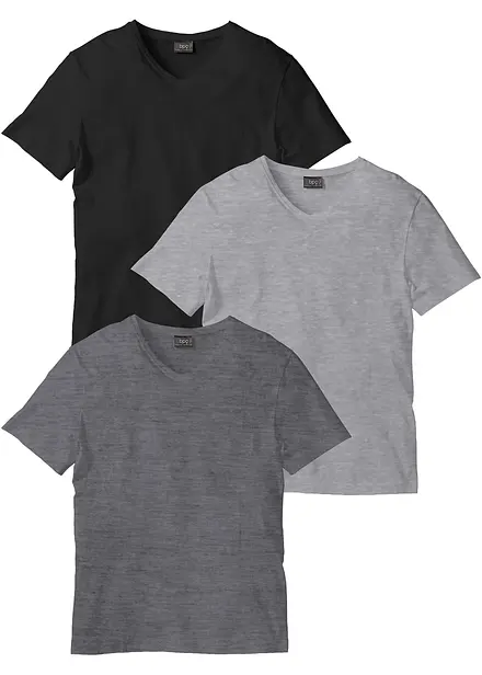 Lot de 3 T-shirts col V