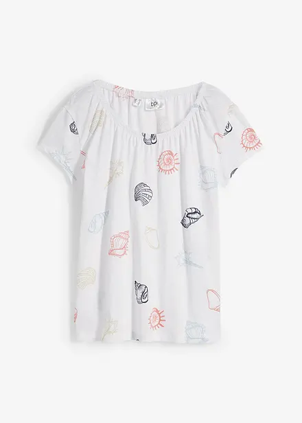 T-shirt imprim&eacute; &agrave; col rond