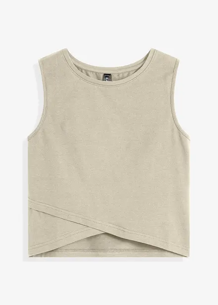 Crop top en coton extensible