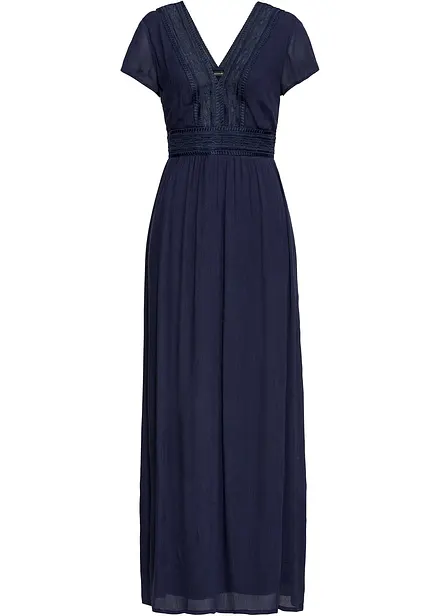 Robe longue en viscose fluide