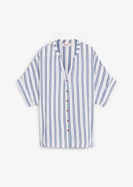 Chemisier fluide en cr&eacute;pon de viscose