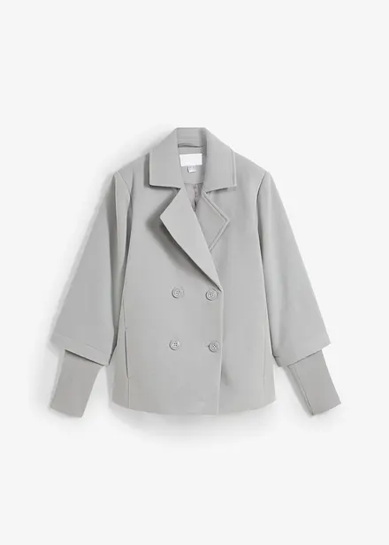 Caban avec manches en maille