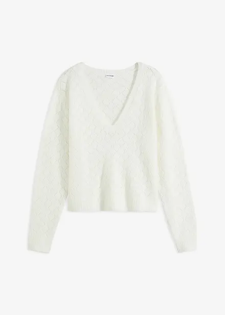 Pull en maille ajourée