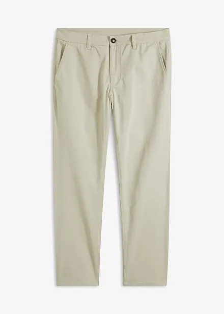 Pantalon chino en coton extensible, ample et droit