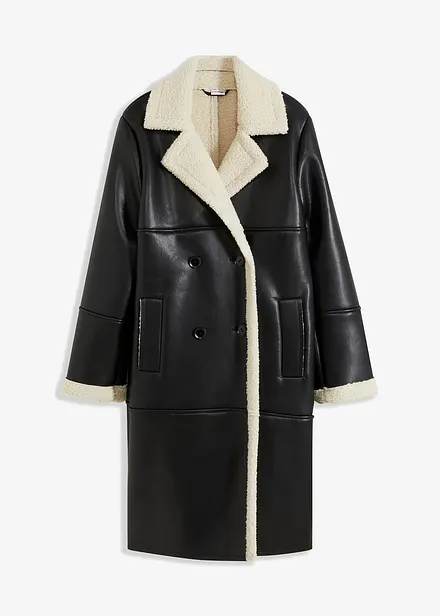 Manteau aspect peau de mouton