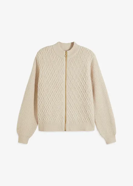 Gilet en maille torsadée