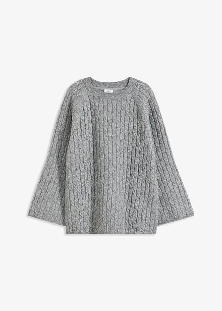 Pull oversize en maille torsadée
