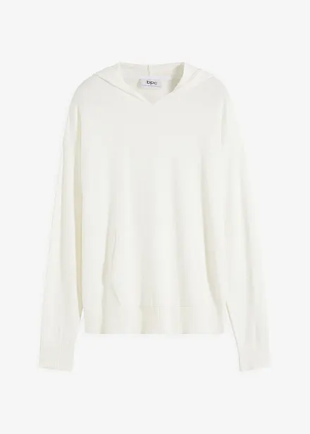 Sweat en maille à capuche et poche kangourou