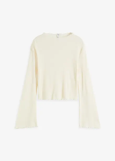 T-shirt côtelé 100% coton