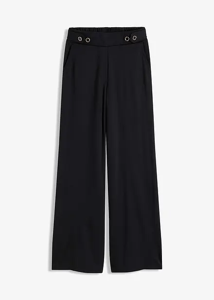 Pantalon en jersey à patte décorative