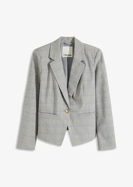 Blazer à carreaux écossais
