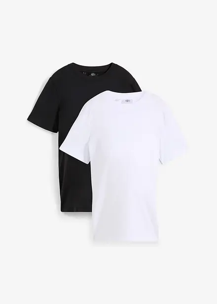 Lot de 2 T-shirts de grossesse en coton