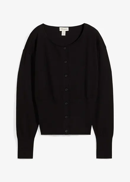 Gilet en fine maille &agrave; col rond