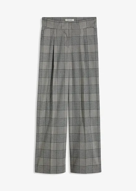 Pantalon large à carreaux