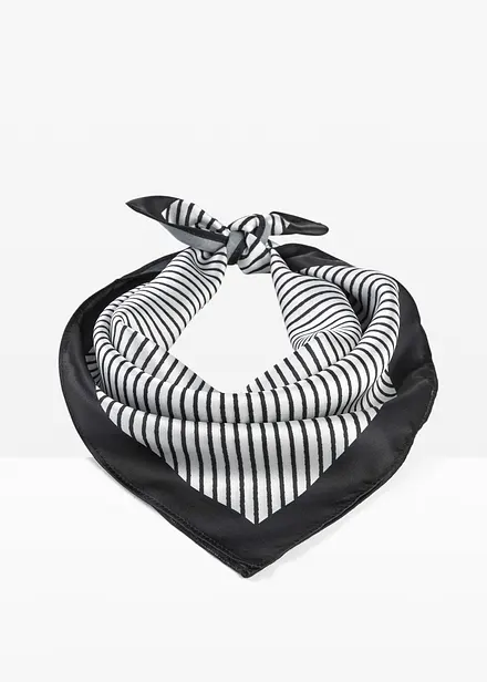 Foulard rayé en velours éponge