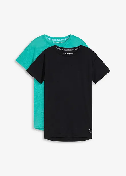 Lot de 2 T-shirts techniques &agrave; s&eacute;chage rapide