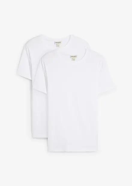 Lot de 2 T-shirts 100% coton, slim