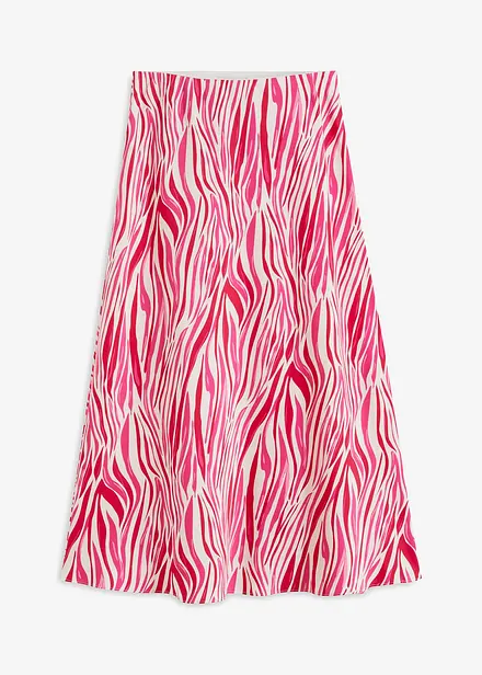 Jupe midi à taille élastiquée