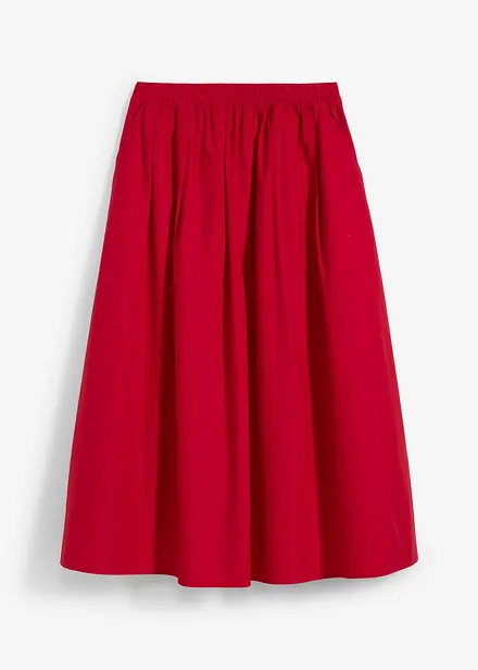 Jupe midi 100% coton