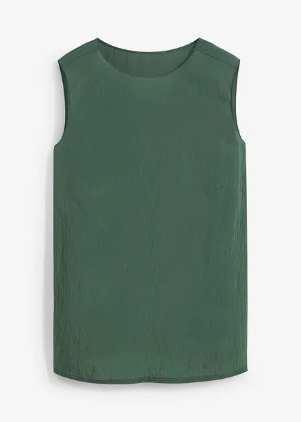 Top en viscose mélangée, effet froissé