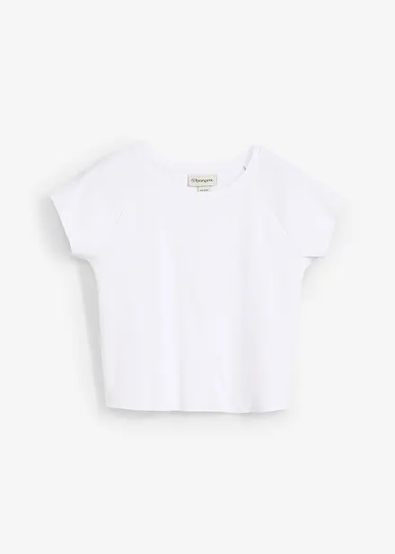 T-shirt court et côtelé